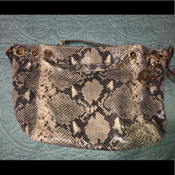 Snakeskin Tote, versatile - Picture 1 of 4